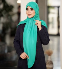 تصویر روسری نخی ژاکارد رنگ نخودی برند جی ان تی کد 9-134 gnt scarf code 134