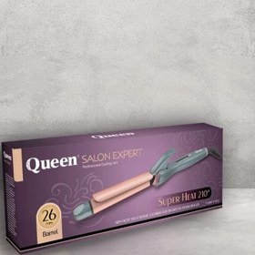 تصویر فر کننده و حالت دهنده مو کویین HT626n کد 2451 Hair curling iron QUEEN HT626n