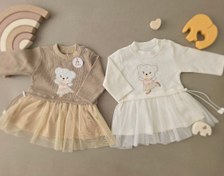 تصویر پیراهن نوزادی دخترانه خرس رقصان 