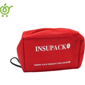 تصویر کیف خنک نگهدارنده انسولین اینسو پک همراه با آیس پک 
