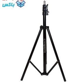 تصویر سه پایه رینگ لایت و دوربین و تراز لیزری سه پایه دومتری فلزی 
