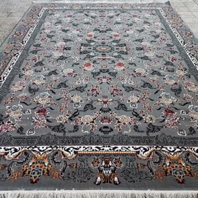 تصویر فرش ماشینی طرح جانان سایز ۱۲ متر رنگ فیلی 