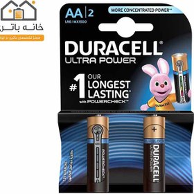 تصویر باتری قلمی دوراسل مدل Ultra Power بسته 2 عددی Duracell Ultra Power Check AA Battery Pack Of 2