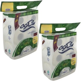 تصویر دستمال توالت شکوه کد 6GH دو بسته 6 عددی 