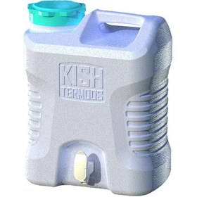 تصویر نگهدارنده آب کیش ترموس مدل شیردار گنجایش 12 لیتر - آبی 