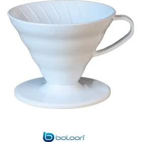 تصویر دريپرV60 پلاستيک02 سفيد اورجينال - HARIO 