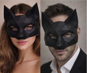 تصویر نقاب بالماسکه زنانه و مردانه روباه کد 281 