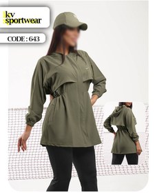 تصویر مانتو بارانی ورزشی زنانه NIKE کد 001 NIKE womens sports rain coat code 001