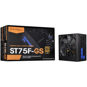 تصویر منبع تغذیه کامپیوتر SILVERSTONE مدل 750w SST-ST75F GS 