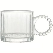 تصویر سرویس چای خوری ۶ عددی دلی دسته مرواریدی 