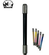 تصویر مدادگیر دوسر تمام فلز مدادگیر دو سر تمام فلز موجود در رنگ های مختلف دارای پیچ تنظیم مخصوص مدادرنگی و کنته 