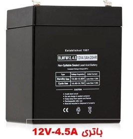 تصویر باتری ۱۲ ولت ۴.۵ آمپر 