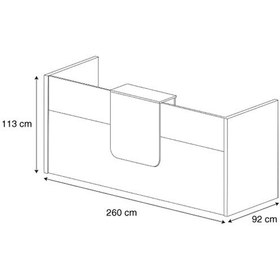 تصویر میز کانتر ODK107 نیلپر 