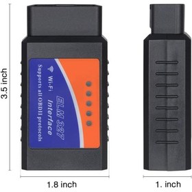 تصویر دستگاه دیاگ خودرو وای فای OBDII ELM327 