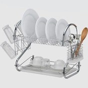 تصویر جاظرفی دو طبقه استیل خارجی یونیک کد 2625 