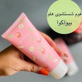 تصویر فوم شستشو آمینو اسید عصاره هلو بیوآکوا Bioaqua Peach Extract Amino Acid Cleanser Foam For Washing 100gr