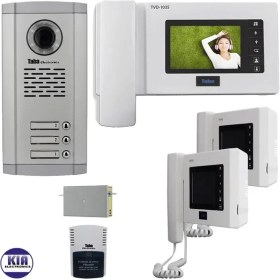 تصویر پکیج آیفون تصویری سه واحدی مدل TVD-1035 تابا 