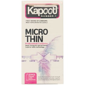 تصویر کاندوم کاپوت مدل Micro Thin ا Kapoot model MicroThin condom - 12 pieces Kapoot model MicroThin condom - 12 pieces