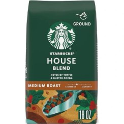 تصویر دان قهوه استارباکس هاوس بلند100%عربیکا 1130گرم Starbucks House Blend Medium Roast 