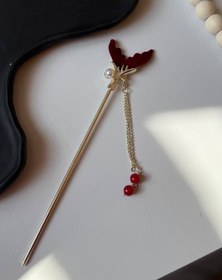 تصویر گیره مو کانزاشی دم وال قرمز 