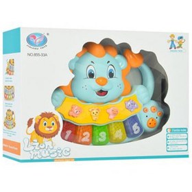 تصویر پيانو حيوانات متوسط طرح شير JIALEGU TOYS - زرد 4951342290-02