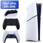 تصویر پلی استیشن 5 اسلیم ( PS5 Slim ) دیجیتال ریجن اروپا CFI-2116 + دسته مشکی+ استند شارژ console ps5 slim digital cfi-2116 eu + black controller + charging stand