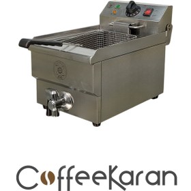 تصویر سرخ کن تک مخزن شیر تخلیه دار برقی ABA مدل 10 لیتری 