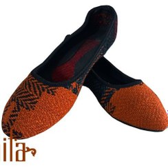 تصویر کفش جاجیمی نارنجی سایز ۳۷ 