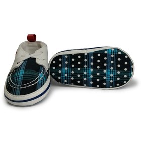 تصویر کفش نوزادی پسرانه طرح کالج سبز آبی کوکالو Cocalo Cocalo Blue-Green College Baby Boy Shoes