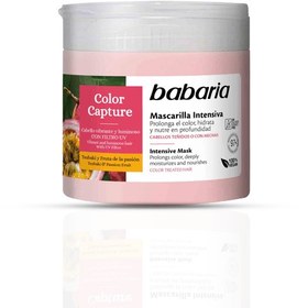 تصویر ماسک مو باباریا مخصوص موهای رنگ شده مدل Capture حجم 400 میل Babaria hair mask for dyed hair, Capture model, volume 400 ml