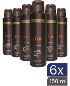 تصویر دئودورانت اورجینال برند Free love مدل Leon Erkek Deodorant 150 ml کد 230927158 