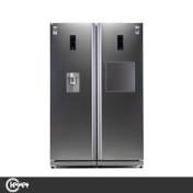 تصویر یخچال فریزر دوقلو کلور 40 فوت مدل گلوری پلاس_ استیل Glory plus stainless steel twin 40 feet refrigerator freezer