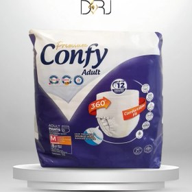 تصویر پوشک شورتی کانفی سایز مدیوم بسته 8 عددی 