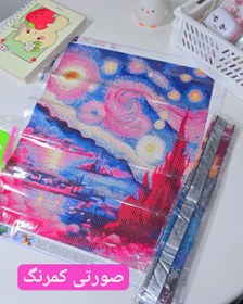 تصویر نقاشی الماسی سفره ای بزرگسال سایز ۳۰*۴۰ 