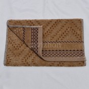 تصویر حوله دستی مخمل گلزار 