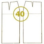 تصویر الگوی دامن تک سایز 40 