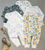 تصویر سرهمی نخ پنبه نوزادی بدون جوراب از برند اچ اند ام 