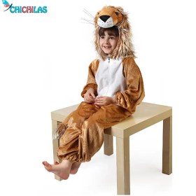 تصویر لباس حیوانات کودکان شادی رویان مدل شیر 