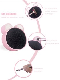 تصویر براش شور سیلیکونی دو منظوره مانژ MAANGE Pro Foundation Makeup Brush Cleaner Washing Brush Pad