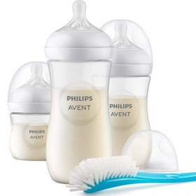 تصویر ست آغازین ۴ تکه فیلیپس اونت PHILIPS AVENT سری Response شیشه شیر Philips AVENT مدل ست آغازین ۴ تکه فیلیپس اونت PHILIPS AVENT سری Response ظرفیت سه عدد شیشه شیر با حجم‌های: شیشه شیر ۱۲۵ میلی لیتر با سرشیشه جریان ۲ شیشه شیر ۲۶۰ میلی لیتر با سرشیشه جریان ۳ شیشه شیر ۳۳۰ میلی لیتر با سرشیشه جریان ۴