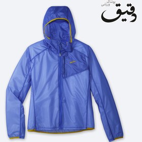 تصویر بادگیر بروکس زنانه BROOKS WOMEN ALL ALTITUDE JACKET آبی کاربنی BROOKS WOMEN ALL ALTITUDE JACKET