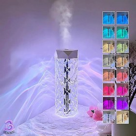 تصویر دستگاه بخورسرد مدلDiamondطرح آباژور کریستالی 900 میل Cold incense crystal lampshade