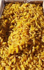 تصویر کشمش طلایی قلمی لوکس کاشمر ۵ کیلوگرم 