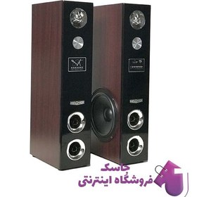 تصویر اسپیکر بلوتوثی رم و فلش خور Macher MR-2420 + ریموت کنترل Macher MR-2420 Wireless Speaker