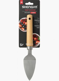 تصویر کفگیر کیک دسته چوبی شنگیا 