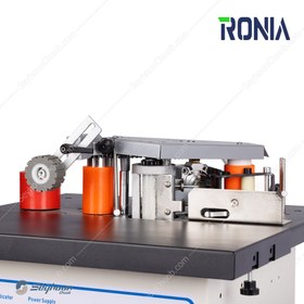 تصویر دستگاه لبه چسبان رونیا منحنی صفحه غلطک دار رومیزی مدل RONIA ERS12 