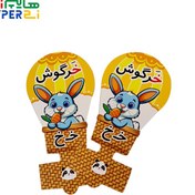 تصویر سر مدادی بالنی مقوایی خرگوش حرف "خ" 