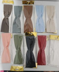 تصویر هدبند کبریتی گره ای رنگی - صورتی 