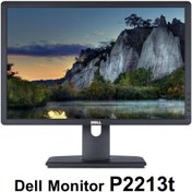 تصویر مانیتور دل ال ای دی مدل p2213t Monitor Dell p2213t Anti-glare LED backlit