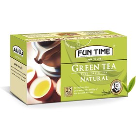 تصویر چای کیسه ای سبز طبیعی 25 عددی 